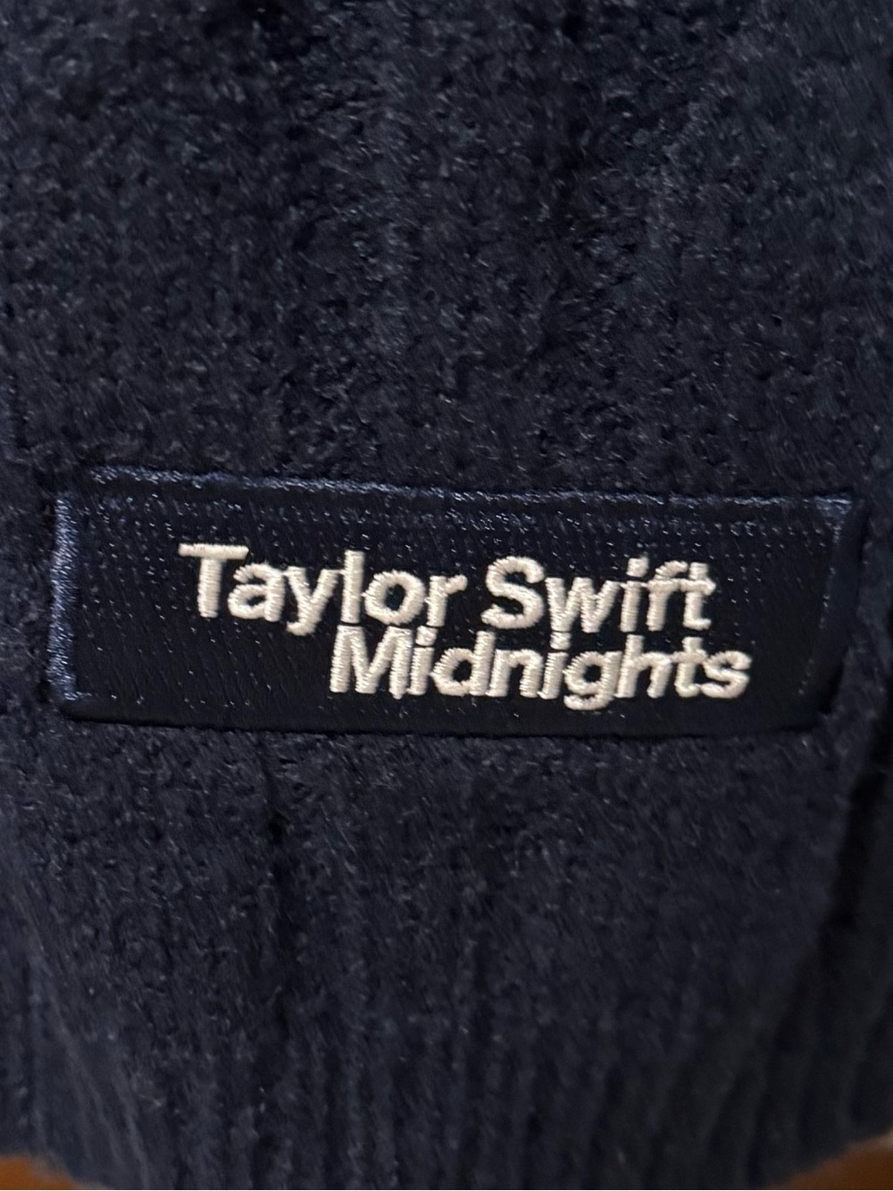 Taylor Swift Midnights Cardigan with Light Blue Star Patches - Picture 4 of 5